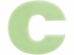 Lettre pour numéro de maison phosphorescent - ''C''