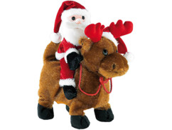 Père Noël ''Salto Claus'' sur son renne