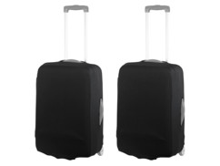 2 housses de protection élastiques pour valise jusqu'à 42 cm - Taille S