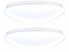 2 plafonniers LED utilisables comme appliques murales - Ø 38 cm - Blanc du jour