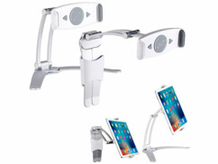 Lot De 2 Supports Pliables Pour Téléphone Et Tablette – Motif Damier Noir Et Blanc – Stable, Réglable Et Compatible Tout Appareil