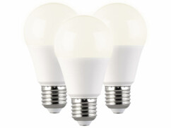 Lot de 3 ampoules LED E27 avec une capacité de 11 W seulement et une luminosité de 1050 lumens.