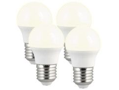 4 ampoules rétro LED E27 3 W - Blanc chaud