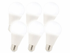 6 ampoules LED E27 11 W - Blanc