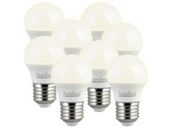 8 ampoules rétro LED E27 3 W - Blanc chaud