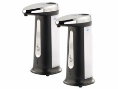 2 distributeurs de savon automatiques 400 ml avec capteur infrarouge