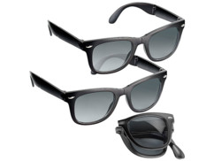 2 lunettes de soleil pliables