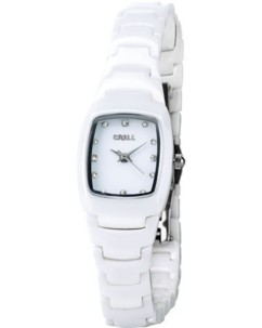Montre pour femme avec bracelet en céramique blanche