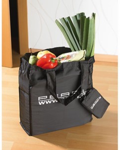 Sac de courses pliable avec housse de protection