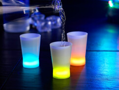 3 verres à shooters lumineux