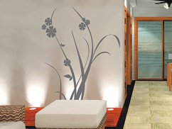 Autocollant mural - ''Herbes Folles''
