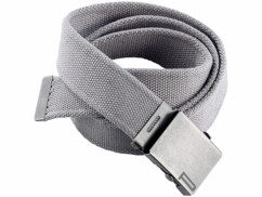 Ceinture en toile avec boucle métal - Gris