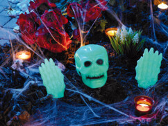 Décoration Halloween phosphorescente 3 pièces