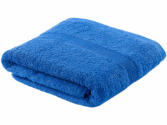 Drap de bain en coton 70 X 140 cm bleu