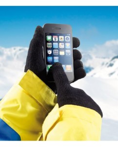 Gants en tricot pour écrans tactiles taille S