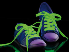 Paire de lacets phosphorescents - 1,30m