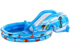 Pataugeoire enfant 2 boudins avec toboggan