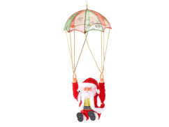 Drôle de Père Noël ''Santa Sky'' avec parachute rouge et or de la marque Infactory