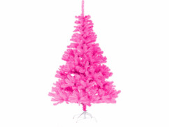 Sapin de Noël artificiel - coloris rose fluo