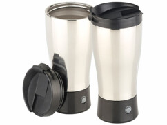2 gobelets isothermes avec mélangeur électrique - 450 ml