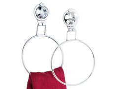 Lot de 2 supports à ventouse pour serviette de bain par Carlo Milano.