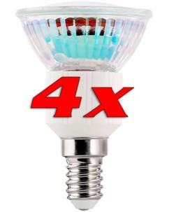 4 Ampoules 39 LED SMD E14 3 W - blanc chaud