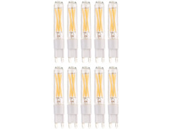 10 ampoules G9 LED à filament blanc 3,6 W / 360 lm