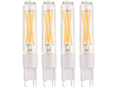 4 ampoules G9 LED à filament blanc 3,6 W / 360 lm