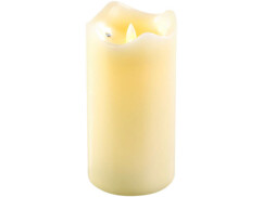 Bougie en cire à LED avec flamme vacillante – 12,5 CM