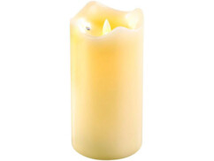 Bougie en cire à LED avec flamme vacillante – 18 CM