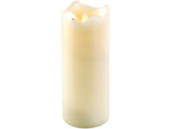 Bougie en cire à LED avec flamme vacillante – 23 CM