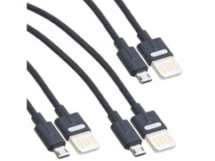 3 câbles USB-A vers Micro-USB - 100 cm