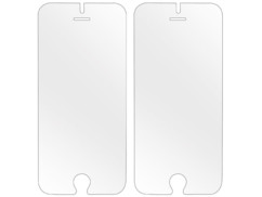 2 façades de protection en verre trempé 9H pour iPhone 6