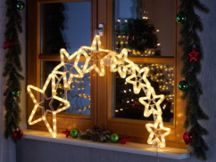 Lunartec décoration de Noël ''filament d'étoiles'' à 120 LED