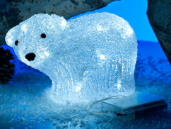 Ours polaire lumineux ''Klaas'' - 20 LED