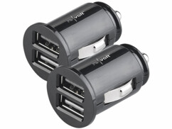 2 chargeurs allume-cigare 12 / 24 V avec 2 ports USB