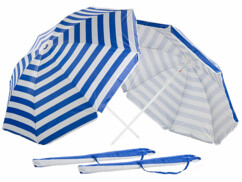 2 parasols avec étuis UV 30+ / Ø 180 cm