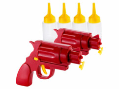 2 pistolets pour ketchup, moutarde et sauces
