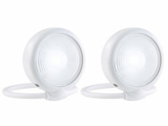 2 spots à LED 0,36 W / 40 lm avec détecteur de mouvement - Rond
