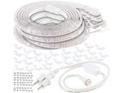 Bandes de culture à LED avec adaptateur secteur - 12 m