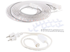 Deux bandes de culture à LED avec adaptateur secteur Lunartec.