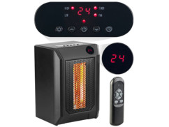 Chauffage soufflant infrarouge 1500 W avec minuteur et télécommande : LV-480.ir Sichler Haushaltsgeräte