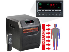Chauffage soufflant infrarouge1500 W avec minuteur et télécommande : LV-900.ir