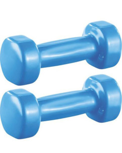 Paire d'haltères en vinyle - 2 x 1,5 kg