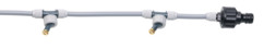systeme brumisation brumisateur pour parasol terrasse avec tuyau pour robinet fraicheur été