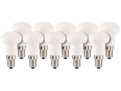 10 ampoules LED en céramique, 4 W, E14 - Blanc