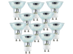 10 ampoules LED GU10 - Blanc chaud