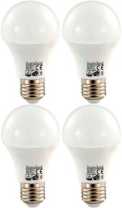 4x ampoule LED 7 W E27 Blanc chaud Luminea