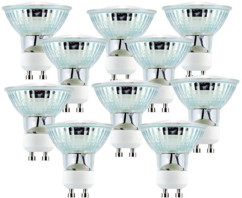 10 ampoules 39 LED SMD GU10 - blanc neutre