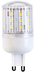 Ampoule compacte LED 3 W avec éclairage 360° - GU9 - Blanc chaud